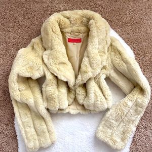 Crop Faux Fur Jacket